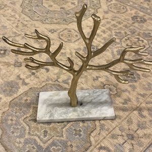 Gold jewelry tree